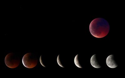 Eclipse de Luna Llena Roja