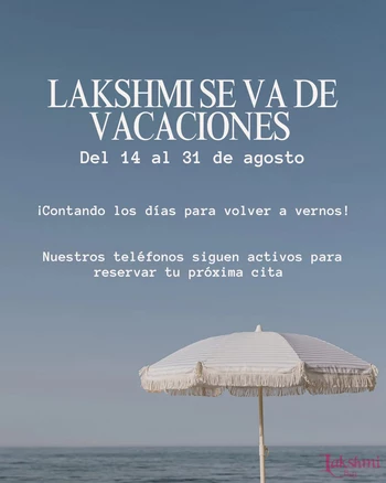 Lakshmi se va de vacaciones del 14 al 31 de agosto